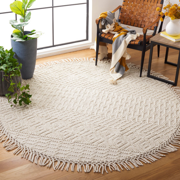 Langley Street Aldeline Handmade Flatweave Wool Ivory Rug & Reviews